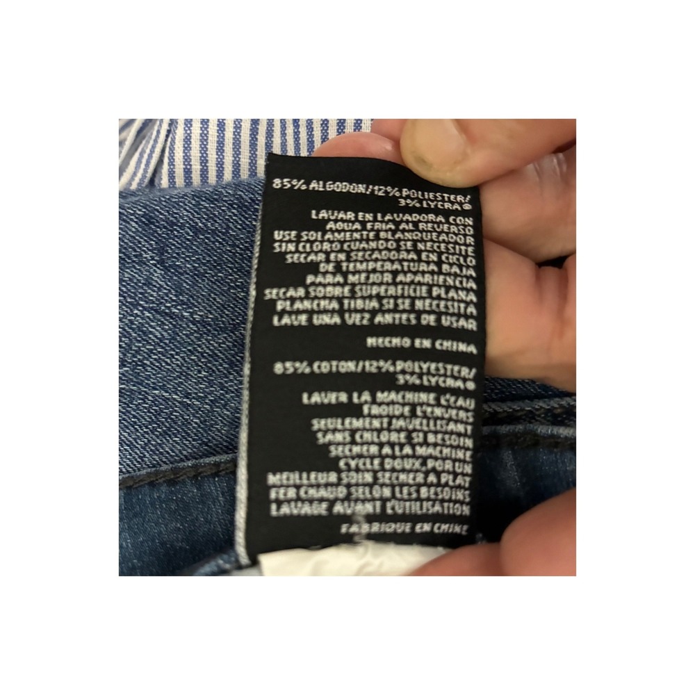 Kut from the Kloth Womens 20W Skinny Jeans Medium Wash Raw Hem KP0906GA3 - Picture 8 of 9